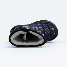 264007-45 Сапожки-дутики Космос для мальчики светло-синий фото №4