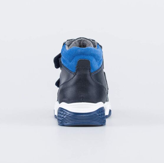 352244-37 Утепленные ботинки на липучках для мальчики синий фото №5