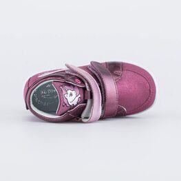 352345-22 Демисезонные ботинки на липучках Единорог для девочки фуксия фото №4