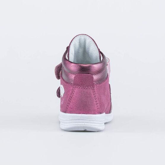 352345-22 Демисезонные ботинки на липучках Единорог для девочки фуксия фото №5