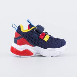 344421-11 Кроссовки с LED подсветкой на подошве для мальчики син-цве фото №2