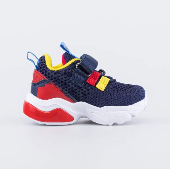 344421-11 Кроссовки с LED подсветкой на подошве для мальчики син-цве фото №2