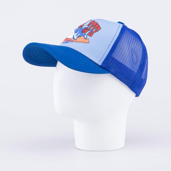07709081-40 Кепка-бейсболка с сеткой для мальчика Акула для мальчики синий фото №2
