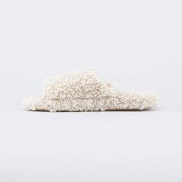 731197-11 Домашние тапочки для девочки Барашек для девочки бежевый фото №2