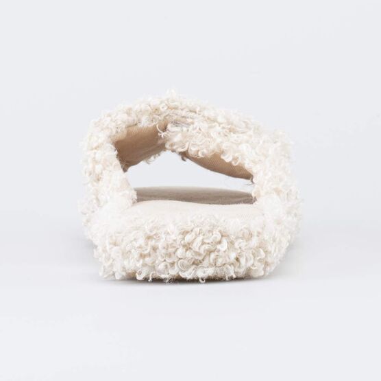 731197-11 Домашние тапочки для девочки Барашек для девочки бежевый фото №5