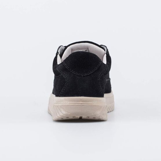 732435-12 Кожаные полуботинки-кеды для девочки для девочки черный,бежевый фото №5