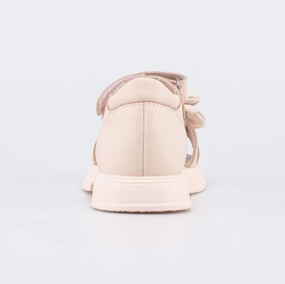 622521-22 Кожаные босоножки для девочки Бант розовый для девочки розовый фото №5