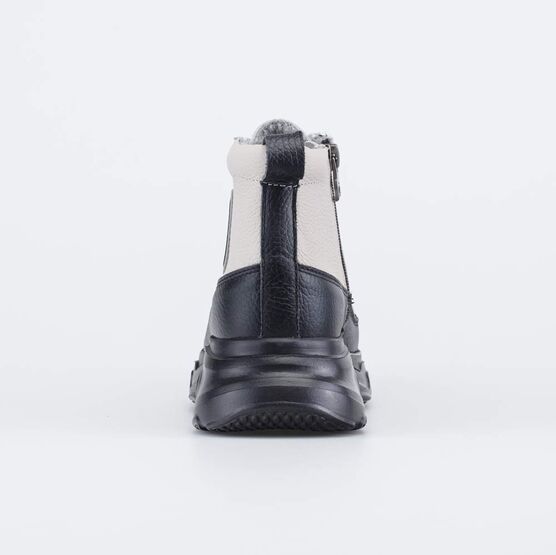 552340-31 Демисезонные утепленные ботинки для девочки чер-беж фото №5