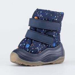 161004-42 Зимние дутики для мальчика Космос для мальчики синий