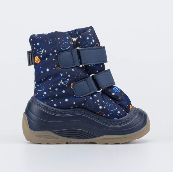 161004-42 Зимние дутики для мальчика Космос для мальчики синий фото №2