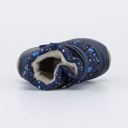 161004-42 Зимние дутики для мальчика Космос для мальчики синий фото №4