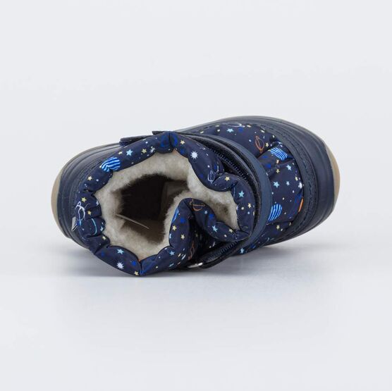 161004-42 Зимние дутики для мальчика Космос для мальчики синий фото №4