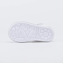 122248-22 Кожаные босоножки для девочки Сердечко для девочки белый фото №3