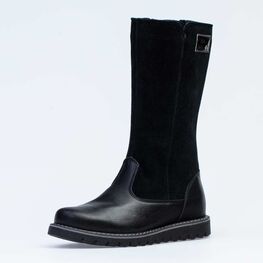 662143-32 Сапожки для девочки черный