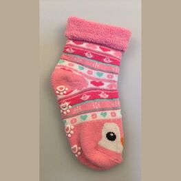 07842353-40 Носки детские с тормозами махровые розовый Сердечки для девочки розовый