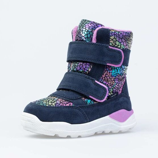 454831-42 Мембранные ботинки для девочки син-роз