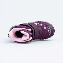 454809-46 Мембранные ботинки с LED-подсветкой для девочки фио-сир фото №4