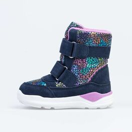 654822-41 Мембранные ботинки для девочки син-роз фото №2