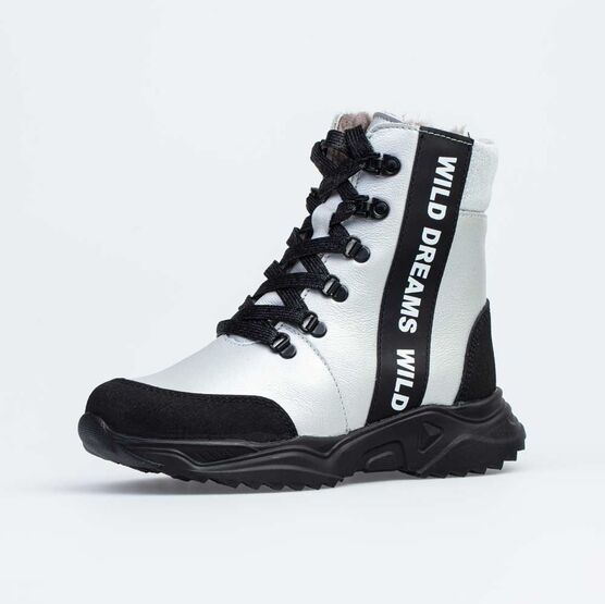 652174-51 Зимние ботинки на молнии для девочки для девочки серебристый