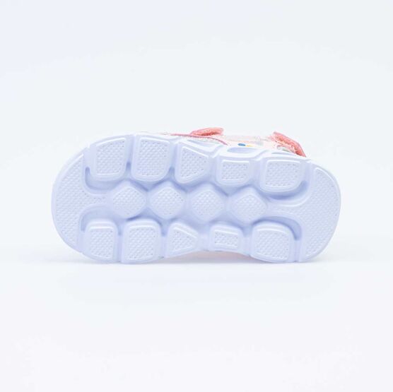 123013-12 Пляжная обувь с LED-подсветкой на подошве для девочки розовый фото №3