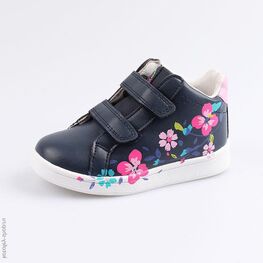 354026-22 Ботинки для девочки син-роз