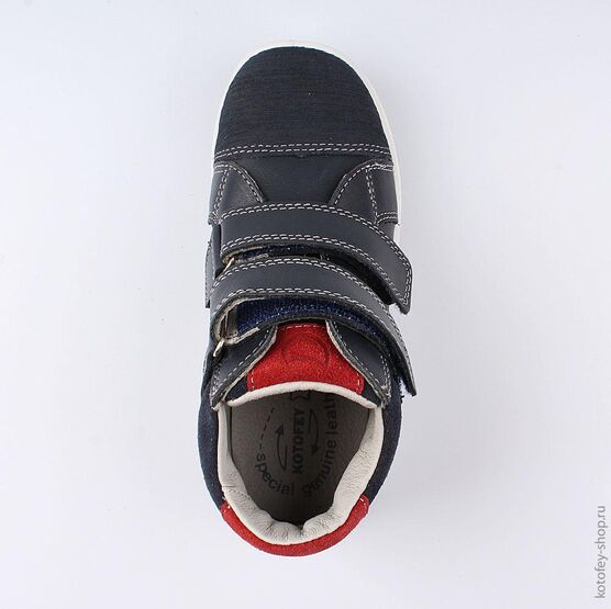 552139-21 Ботинки для мальчики син-кра фото №4