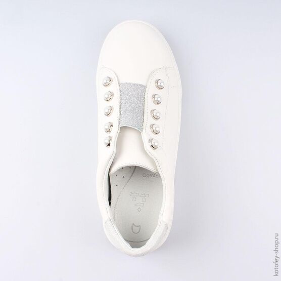 632280-21 Полуботинки для девочки бел-срб фото №4