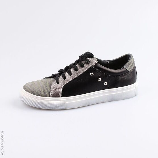 732192-21 Полуботинки для девочки чер-беж