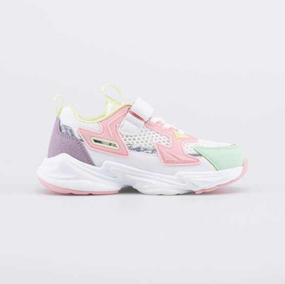 444035-12 Летние кроссовки с сеточкой для девочки белый фото №2