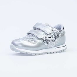 344274-72 Кроссовки для девочки серебрист.