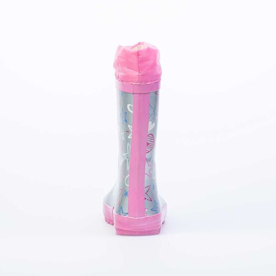 566177-11 Резиновые сапоги для девочки серебрист. фото №2