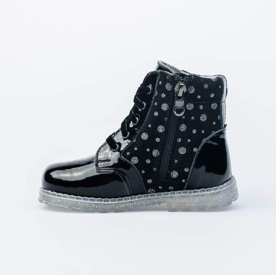 152239-33 Ботинки для девочки черный фото №3