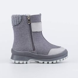 567062-42 Валенки на молнии для девочки для девочки серый фото №2