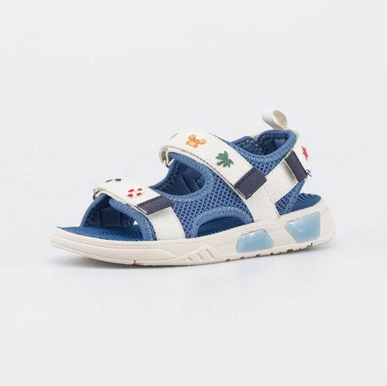 521062-11 Светящиеся пляжные сандалии для мальчика для мальчики синий,бежевый