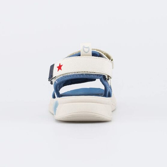 521062-11 Светящиеся пляжные сандалии для мальчика для мальчики синий,бежевый фото №5