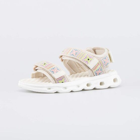 521063-11 Пляжные сандалии с усиленной амортизацией для девочки бежевый