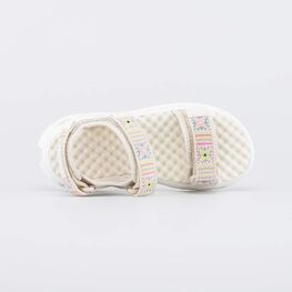 521063-11 Пляжные сандалии с усиленной амортизацией для девочки бежевый фото №4