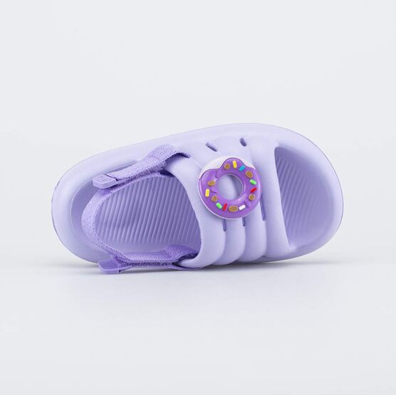 524112-02 Пляжные сандалии для девочки Пончик для девочки сиреневый фото №4