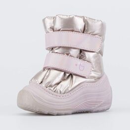 161002-44 Зимние сапожки-дутики для девочки для девочки золотистый