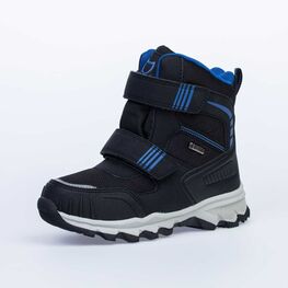 654996-42 Мембранные ботинки для мальчики чер-син