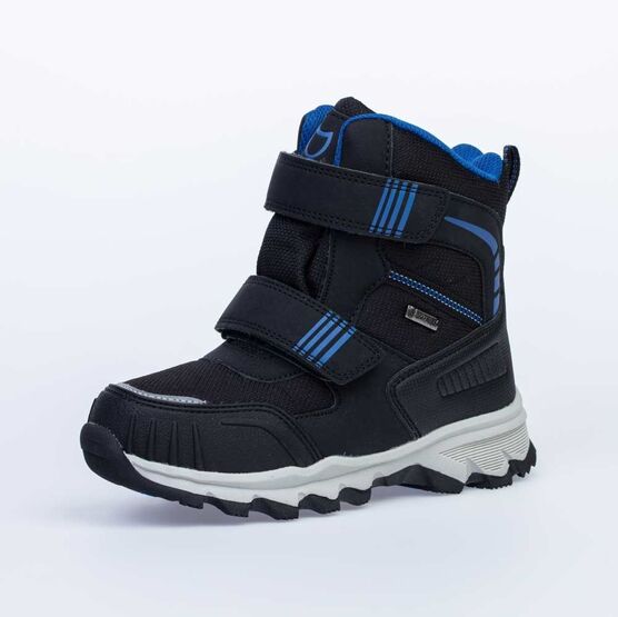 654996-42 Мембранные ботинки для мальчики чер-син