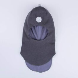 07711434-40 Зимняя шапка-шлем Темно-серый для мальчики темно-серый фото №3