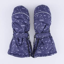 07721140-10 Варежки-краги Карта звездного неба для универсальные темно-синий