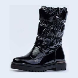 664113-42 Сапожки-дутики для девочки черный