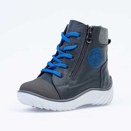 352258-53 Сапожки для мальчики сер-син