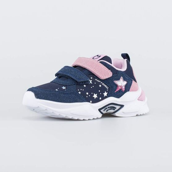 644354-72 Кроссовки для девочки син-роз