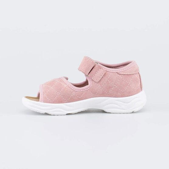 322212-21 Велюровые сандалии для девочки для девочки розовый фото №2