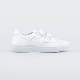 532308-22 Белые полуботинки на липучках для универсальные белый фото №2