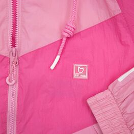 07872007-40 Детская ветровка с капюшоном для девочки розовый фото №4
