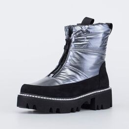 764050-44 Ботинки-дутики для девочки для девочки серебристый